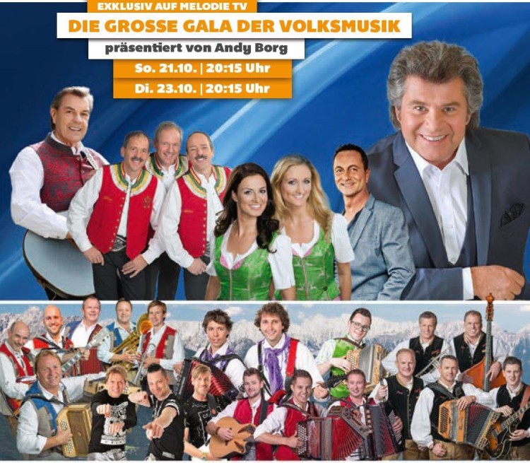 Gala der Volksmusik - Melodie TV 21.10 und 23.10